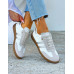 Białe Buty Sportowe Sneakersy SamBay Silver