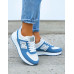 Biało-Niebieskie Buty Sportowe Damskie New Blances She