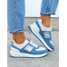 Biało-Niebieskie Buty Sportowe Damskie New Blances She
