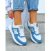 Biało-Niebieskie Buty Sportowe Damskie New Blances She
