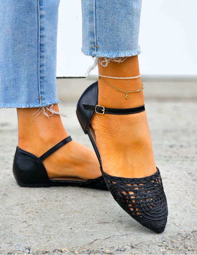 Ażurowe Balerinki Na Paseczek Valencia