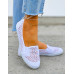 Białe Koronkowe Trampki Tenisówki z Gumkami Tori