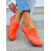 Pomarańczowe Neonowe Trampki Tenisówki Lycra