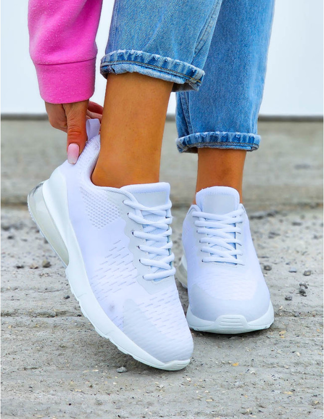 Białe Sneakersy Buty Sportowe New Blances