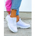 Białe Sneakersy Buty Sportowe New Blances