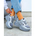 Szare Buty Sportowe Sneakersy Na Platformie Sketchars