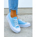 Niebieskie Trampki Na Grubej Podeszwie Haidra