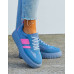 Niebieskie Buty Sportowe Na Platformie You Go