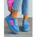 Niebieskie Buty Sportowe Na Platformie You Go