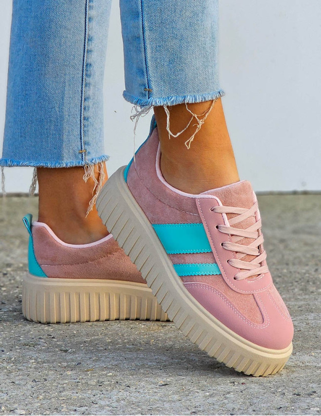 Różowe Buty Sportowe Na Platformie You Go