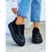 Czarne Buty Sportowe Na Platformie You Go Black