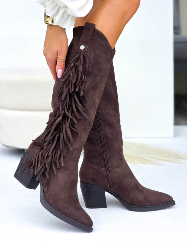 Czekoladowe Kozaki Kowbojki Na Słupku z Frędzlami