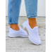 Lekkie Białe Buty Sportowe Damskie Wciągane Manilas