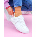 Białe Buty Sportowe Trampki Ze Skóry Filss
