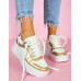 Białe Buty Sportowe Sneakersy Venez Gold
