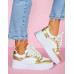 Białe Buty Sportowe Sneakersy Venez Gold