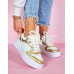 Białe Buty Sportowe Sneakersy Venez Gold