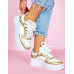 Białe Buty Sportowe Sneakersy Venez Gold