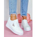 Białe Sneakersy Buty Sportowe Na Platformie Venus