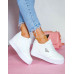 Białe Sneakersy Buty Sportowe Na Platformie Venus