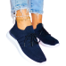 Lekkie Elastyczne Granatowe Buty Sportowe Trampki Sport