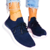 Lekkie Elastyczne Granatowe Buty Sportowe Trampki Sport