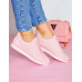 Lekkie Buty Sportowe Klasyczne Sneakersy Soft Pink