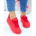 Lekkie Buty Sportowe Klasyczne Sneakersy Soft Red