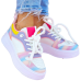 Białe Buty Sportowe Sneakersy Venez Multicolor