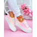 Modne Różowe Trampki Na Platformie Love Vanss
