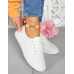 Białe Trampki Buty Sportowe Ze Skóry Basic White