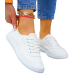 Białe Trampki Buty Sportowe Ze Skóry Basic White