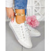 Białe Ażurowe Trampki Buty Sportowe Ze Skóry Cindy Grey