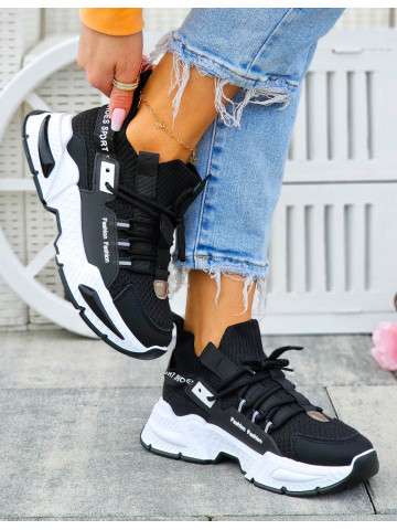 Czarne Sneakersy Na Platformie Buty Sportowe Balenciga