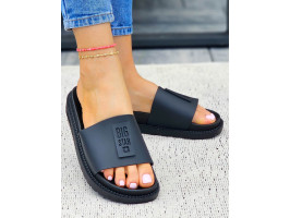 Klapki Big Star Na Platformie Basic Czarne