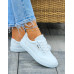 Białe Trampki Buty Sportowe Ze Skóry Fasion New