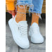 Białe Trampki Buty Sportowe Ze Skóry Fasion New