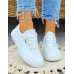 Białe Trampki Buty Sportowe Ze Skóry Fasion New