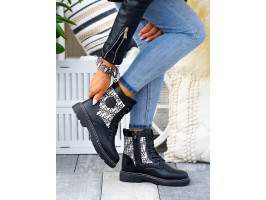 Botki Damskie Glany Workery Solid 