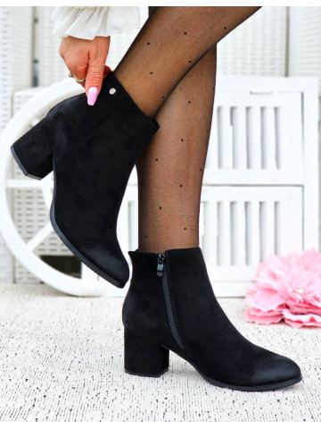 Klasyczne Zamszowe Botki Na Słupku Cloudy Ocieplane Klasyczne Zamszowe Botki Na Słupku Cloudy Ocieplane