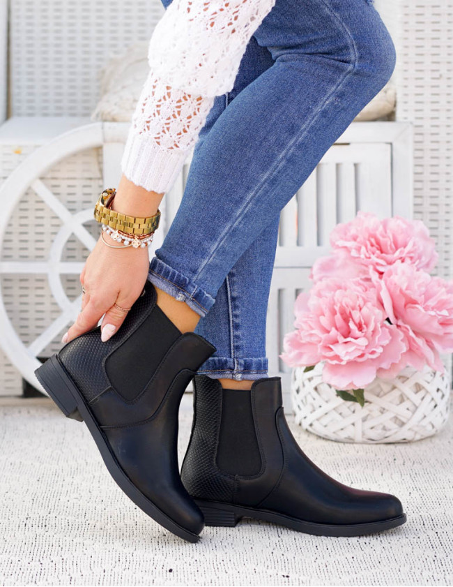 Klasyczne Botki Sztyblety Damskie Skóra Savana Klasyczne Botki Sztyblety Damskie Skóra Savana