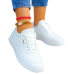 Białe Trampki Tenisówki Buty Sportowe Ze Skóry Fashion