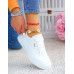 Białe Trampki Tenisówki Buty Sportowe Ze Skóry Fashion