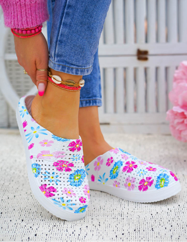 Lekkie Piankowe Klapki Kroksy Zakryte Palce Malesi