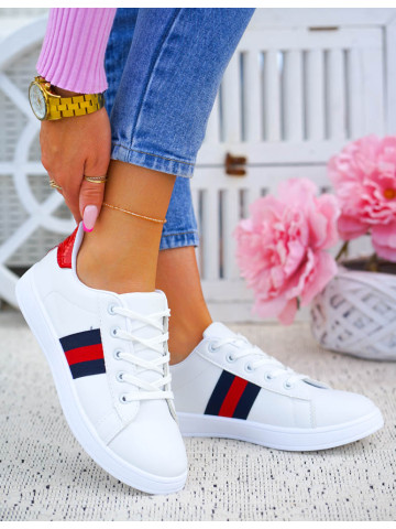 Białe Klasyczne Trampki Buty Sportowe Damskie Gocis