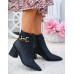 Eleganckie Klasyczne Czarne Botki Na Obcasie Syrene