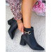 Eleganckie Klasyczne Czarne Botki Na Obcasie Syrene