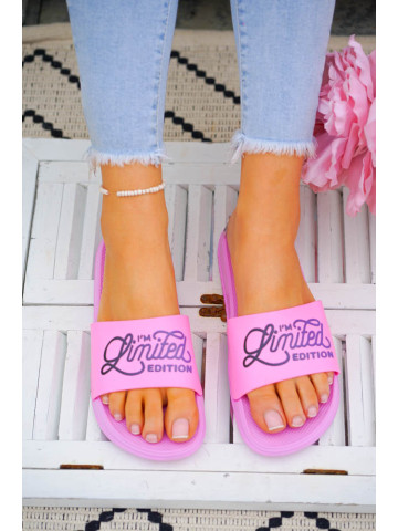 Lekkie Piankowe Klapki Damskie Summer Pink