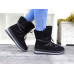 Czarne  Śniegowce Buty Na Zimę Trapery Ciepłe Snow