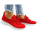 Damskie Trampki Buty Sportowe Czerwone Fit 